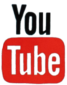 YouTube logo; decorative